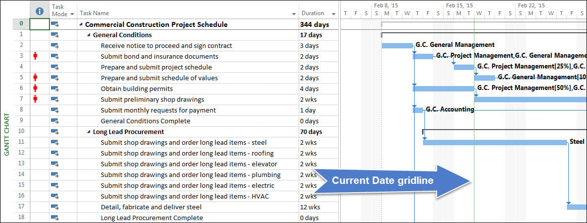 Ms Project Gantt Chart Date Format