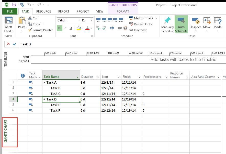 How To Use Gantt Chart In Microsoft Project 2013