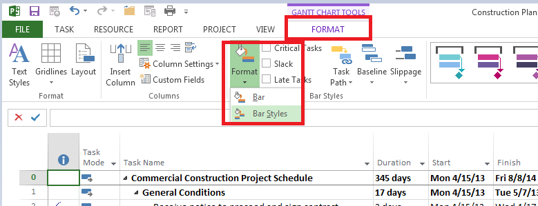 Gantt Chart Percent Complete Excel