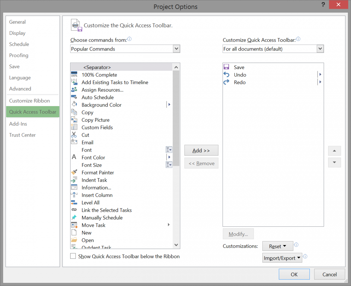 Default Project Options in Microsoft Project 2013 - Project Management ...